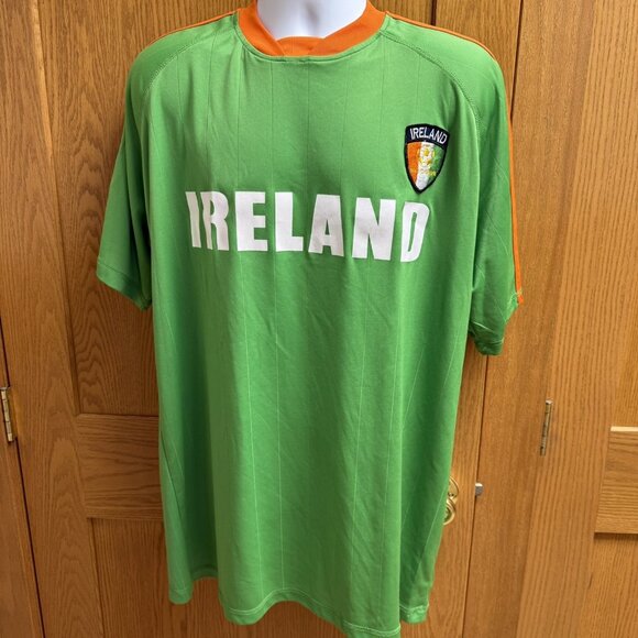 Vintage Men's Republic of Ireland Green Soccer Jersey - 2XL - Picture 1 of 4